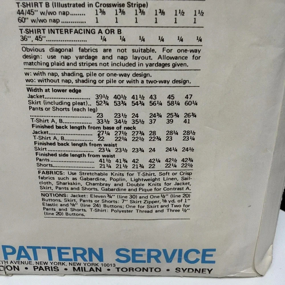 Vogue American Designer partially precut